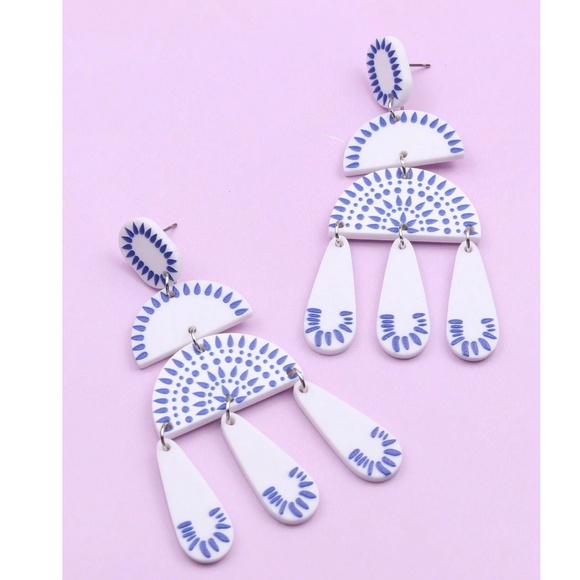 Boho Lightweight Statement Earrings - Picture 3 of 3